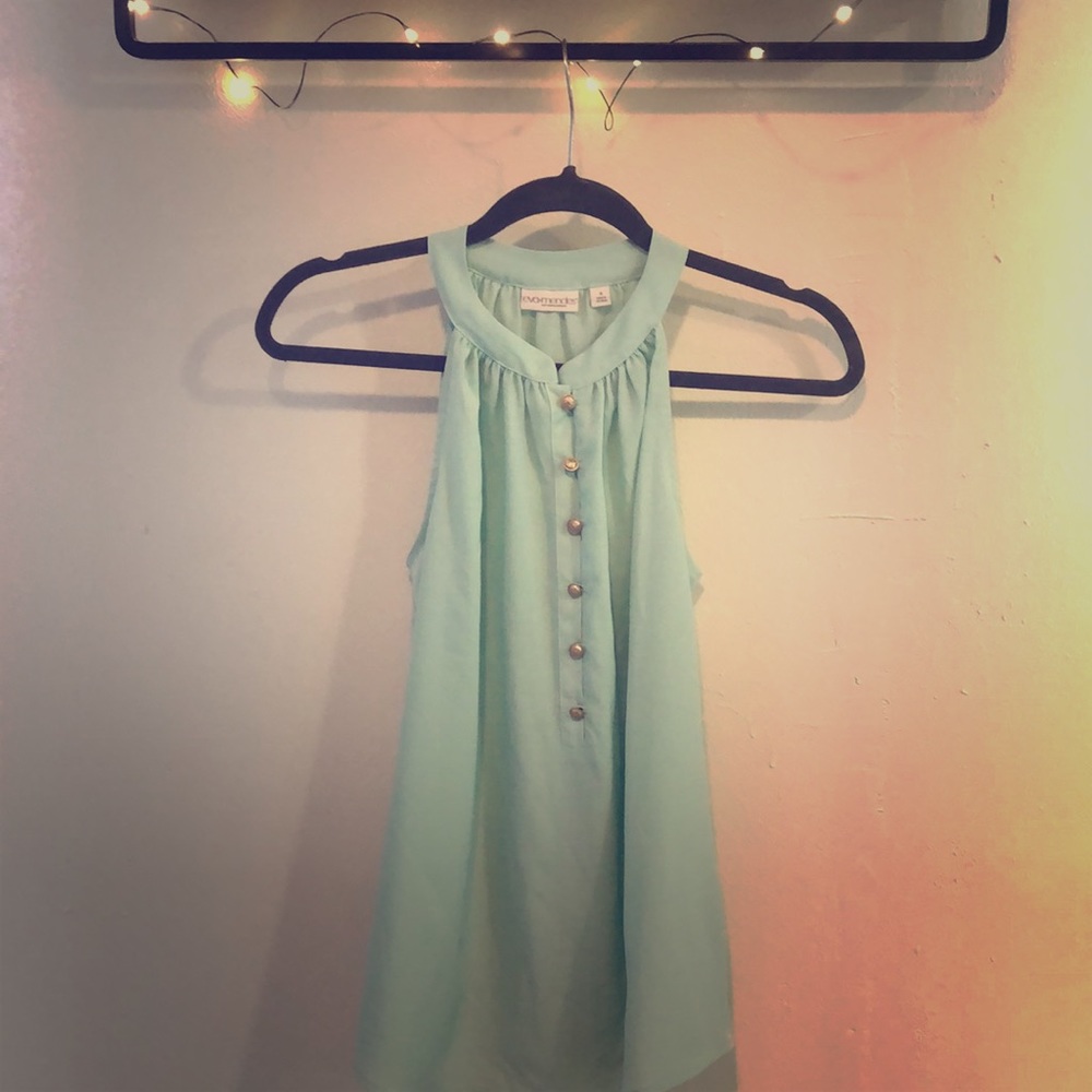 🍀Sea foam green blouse
